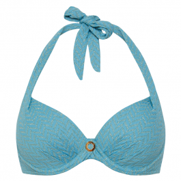 Cyell Azure Sky Neckholder Bikini Oberteil Annadiva