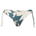 Floral Abstract Bikini Hose mit Seitlichen Bändern