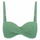 Green Shimmer Bandeau Bikini Oberteil