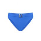 Wavy Blue Hoher Bikini Hose