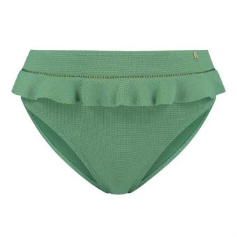 Green Shimmer High Waist Bikini Hose