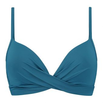 Petrol Twist Bikini Oberteil