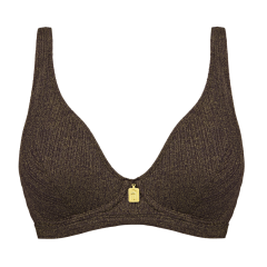 Choco Gold Plunge Bikini Oberteil