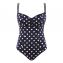 Panache Swim Anya Riva Spot Badeanzug Navy Vanilla