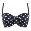 Panache Swim Anya Riva Spot Bandeau Bikini Oberteil Navy Vanilla