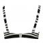 Annadiva Swim Aruba Stripe Vorgeformtes Balconette Bikini Oberteil Black White