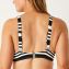 Annadiva Swim Aruba Stripe Vorgeformtes Balconette Bikini Oberteil Black White