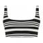 Annadiva Swim Aruba Stripe Bralette Bikini Oberteil Black White