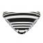 Annadiva Swim Aruba Stripe Brazilian Bikini Hose Black White