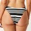 Annadiva Swim Aruba Stripe Brazilian Bikini Hose Black White