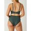 Annadiva Swim Chinese Fan High Waist Bikini Hose Art Deco Bow