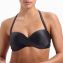 Beachlife Dark Grey Bandeau Bikini Oberteil