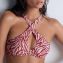 Aubade Bademode Feline Energy Bikini Oberteil Pink Tiger