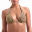 Beachlife Gold Glitter Triangel Bikini Oberteil