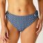 Annadiva Swim Marrakesh Blue Hohe Bikini Hose mit Seitlichen Bändern Art Deco Blue