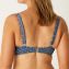 Annadiva Swim Marrakesh Blue Vorgeformtes Balconette Bikini Oberteil Art Deco Blue