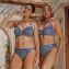 Annadiva Swim Marrakesh Blue Bügel Bikini Oberteil Art Deco Blue