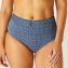 Annadiva Swim Marrakesh Blue High Waist Bikini Hose Art Deco Blue