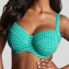 Panache Swim Gingham Full Cup Bikini Oberteil Green Gingham