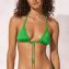 Watercult Shimmering Solids Triangle Bikini Oberteil Green Flash