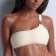 Aubade Bademode Shimmering Waters One Shoulder Bikini Oberteil Golden White