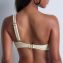 Aubade Bademode Shimmering Waters One Shoulder Bikini Oberteil Golden White