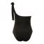 Annadiva Swim Sparkling Black One Shoulder Badeanzug Black