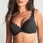 Panache Bademode Spirit Plunge Bikini Oberteil Black