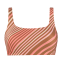 Annadiva Swim Stripe Lurex Bralette Bikini Oberteil Caramel