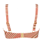 Annadiva Swim Stripe Lurex Bralette Bikini Oberteil Caramel