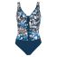 Sunflair Badeanzug Blau Print