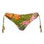 Watercult Sunset Florals Bikini Hose mit Seitlichen Bändern Warm Olive