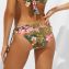 Watercult Sunset Florals Bikini Hose mit Seitlichen Bändern Warm Olive