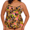 Elomi Bademode Tiger Valley Tankini Oberteil Schwarz