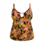 Elomi Bademode Tiger Valley Tankini Oberteil Schwarz