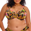 Elomi Bademode Tiger Valley Plunge Bikini Oberteil Schwarz