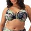 Elomi Bademode Tropical Retreat Plunge Bikini Oberteil Black