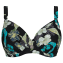 Annadiva Swim Tropics Voorgevormde Balconette Bikinitop Petrol 