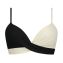 Beachlife Vanilla and Black Twist Bikini Oberteil