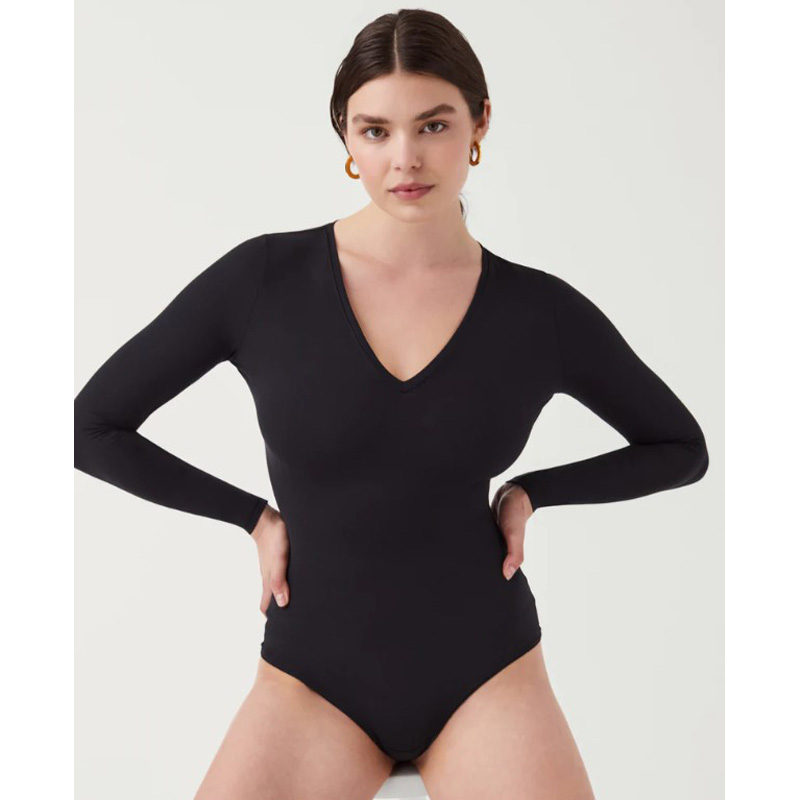 Black bell sleeve bodysuit online